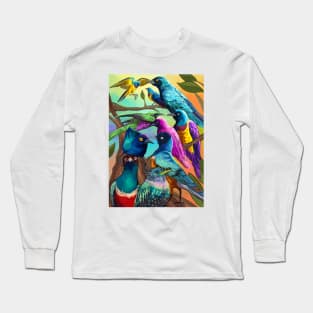 Exotic Birds Long Sleeve T-Shirt